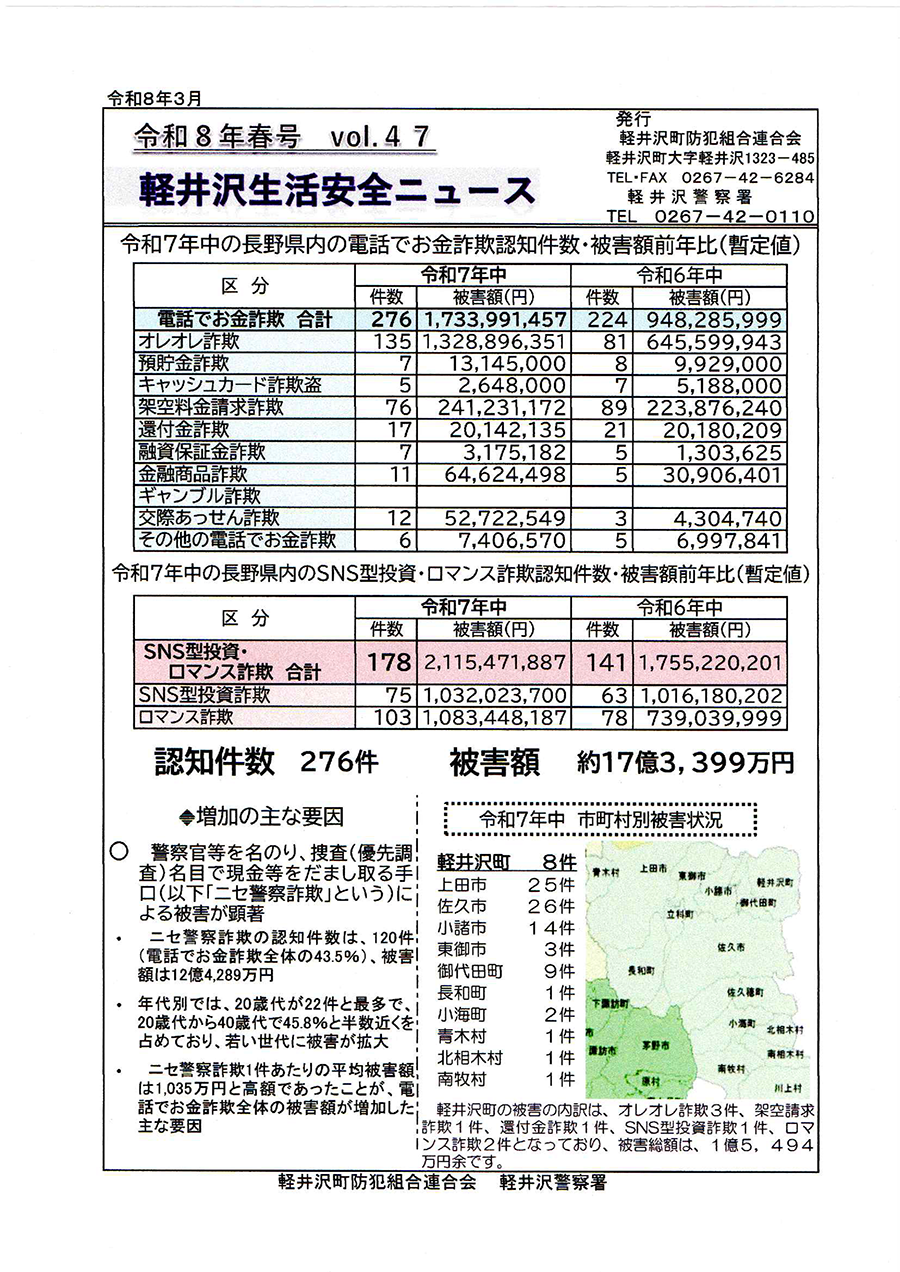 生活安全ニュースR8春号